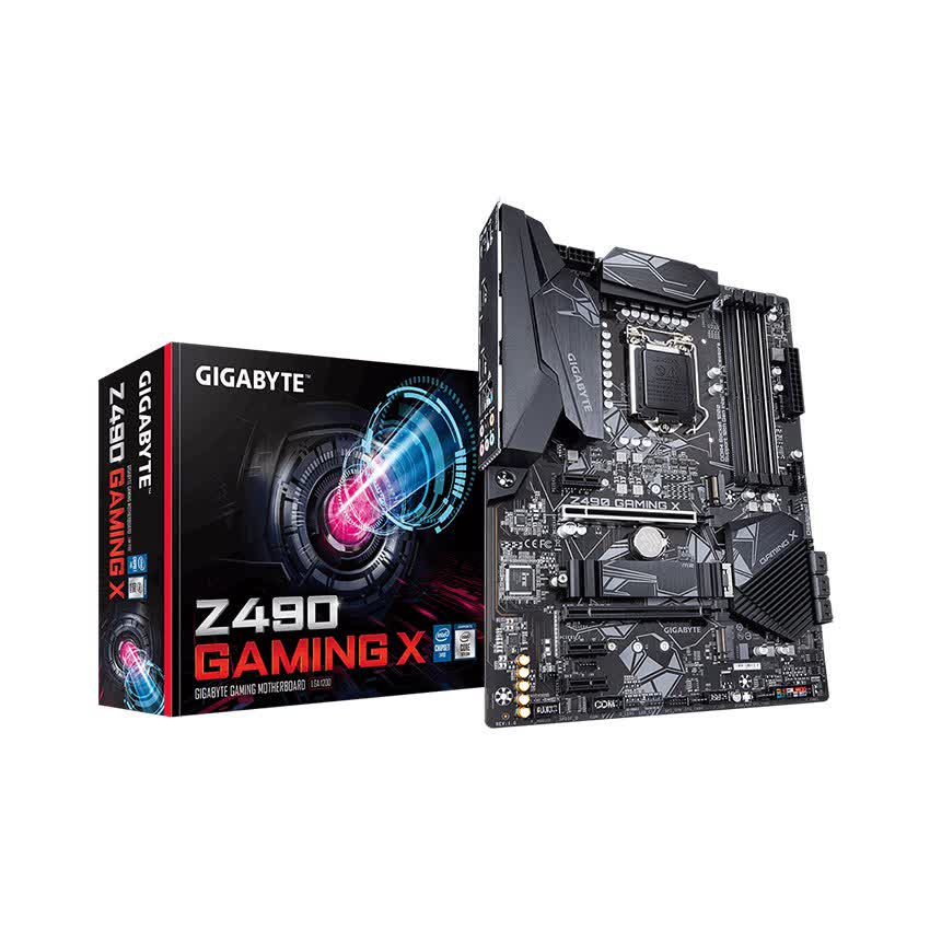 Mainboard GIGABYTE Z490 GAMING X (Intel Z490, Socket 1200, ATX, 4 khe RAM DDR4)