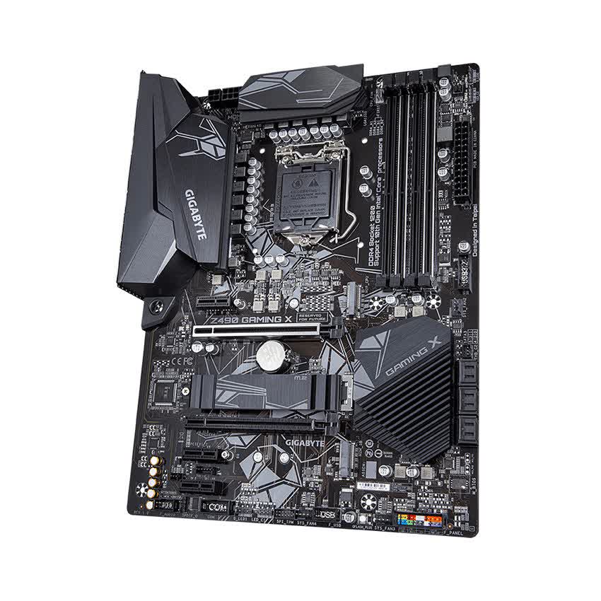 Mainboard GIGABYTE Z490 GAMING X (Intel Z490, Socket 1200, ATX, 4 khe RAM DDR4)