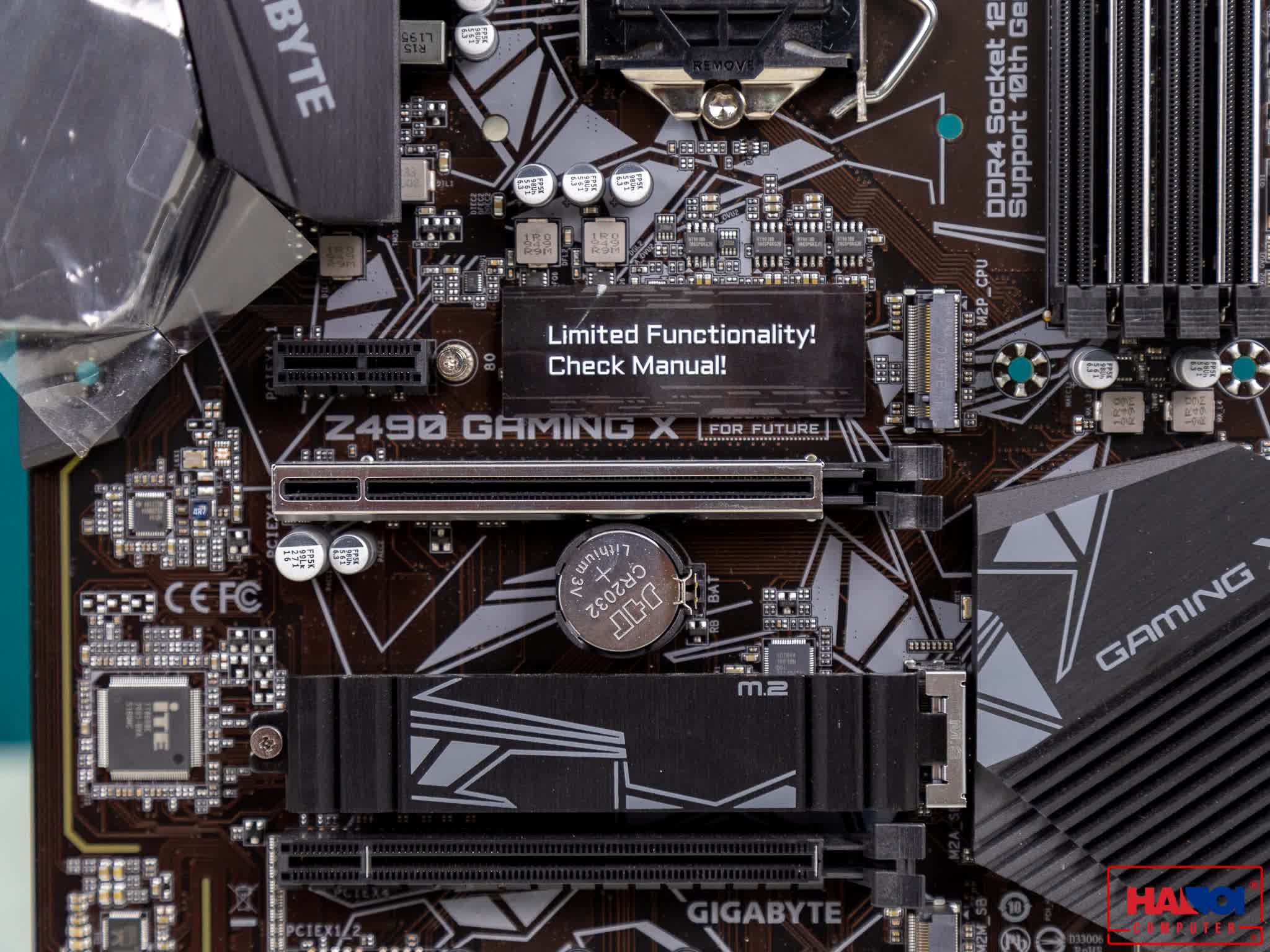 Mainboard GIGABYTE Z490 GAMING X (Intel Z490, Socket 1200, ATX, 4 khe RAM DDR4)