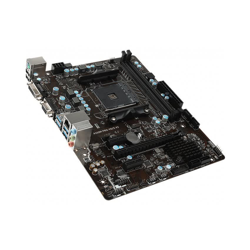 Mainboard MSI A320M PRO-VDS V2 (AMD A320, Socket AM4, m-ATX, 2 khe RAM DDR4)