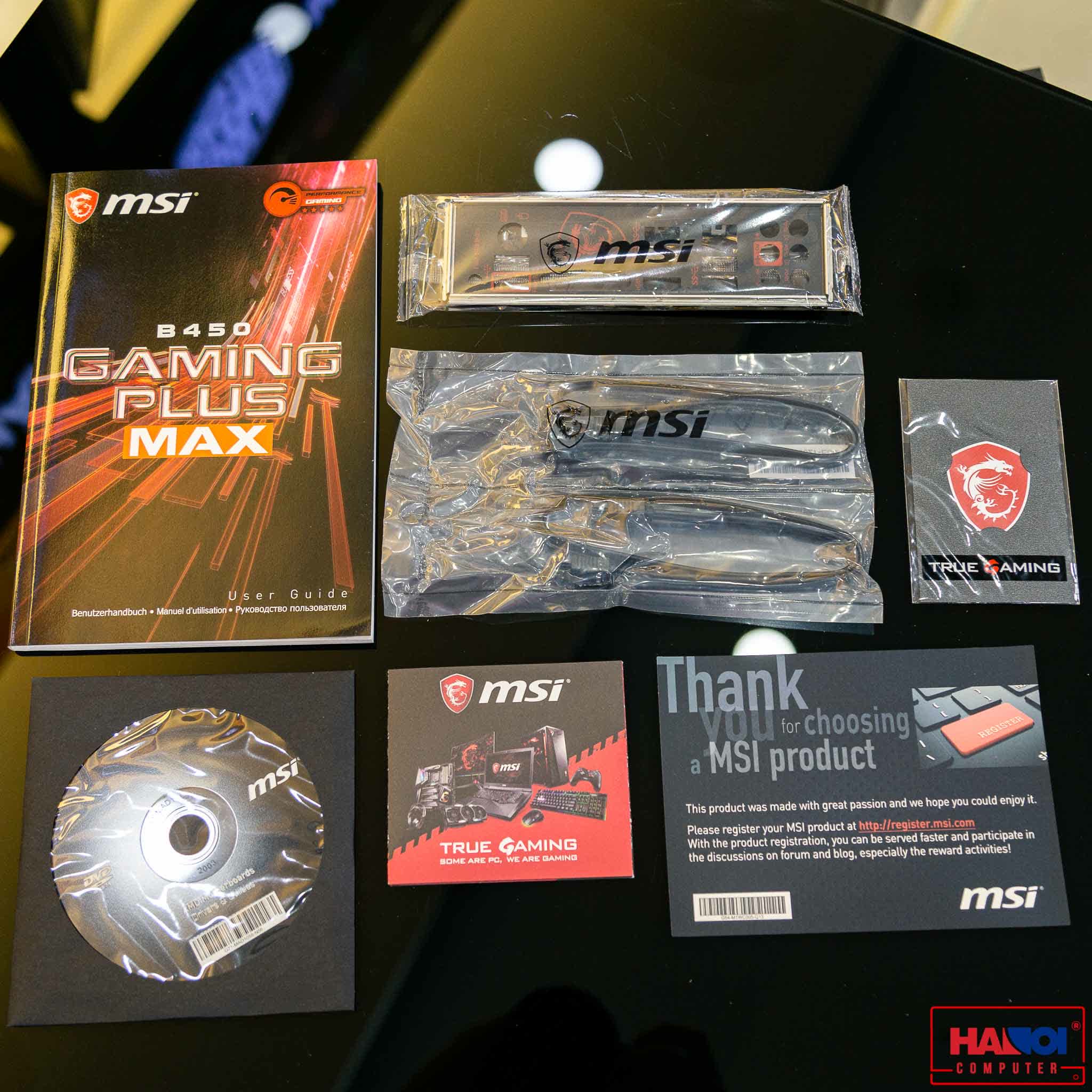 Mainboard MSI B450 GAMMING PLUS MAX (AMD B450, Socket AM4, m-ATX, 4 khe RAM DDR4)