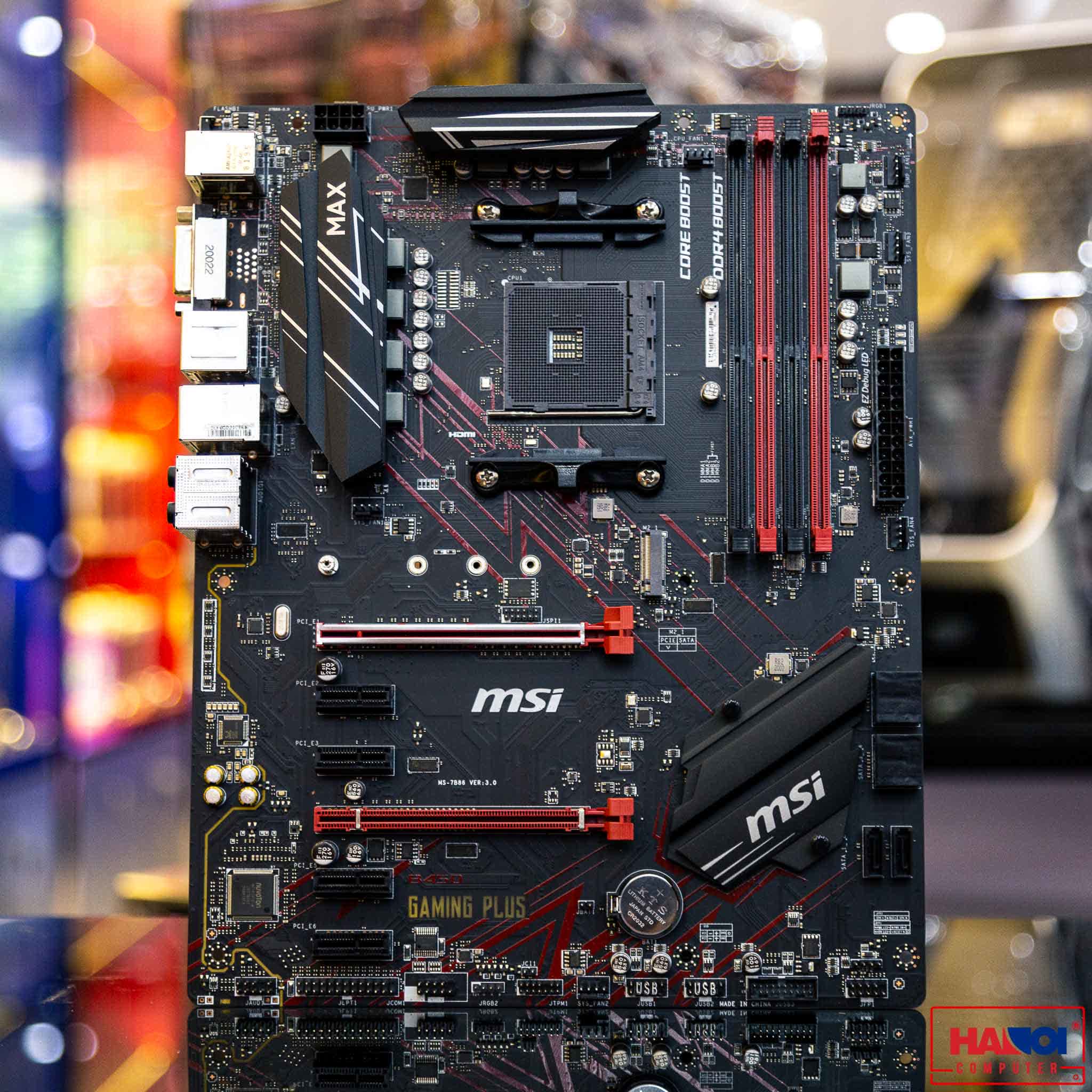 Mainboard MSI B450 GAMMING PLUS MAX (AMD B450, Socket AM4, m-ATX, 4 khe RAM DDR4)