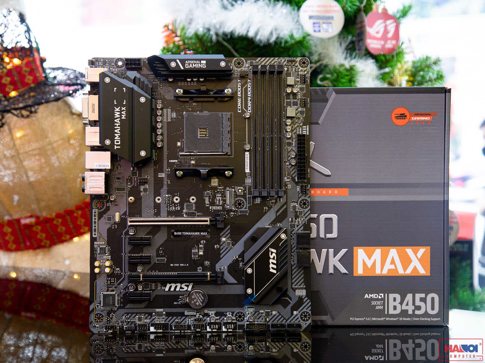 Mainboard MSI B450 TOMAHAWK MAX (AMD B450, Socket AM4, ATX, 4 khe RAM DDR4)