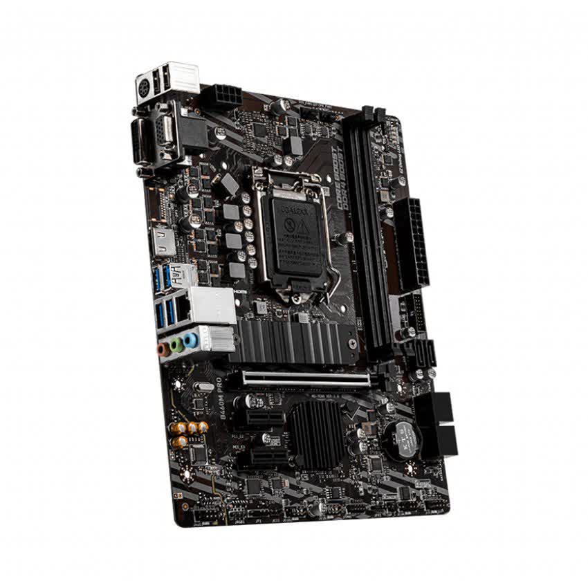 Mainboard MSI B460M PRO (Intel B460, Socket 1200, m-ATX, 2 khe RAM DDR4)