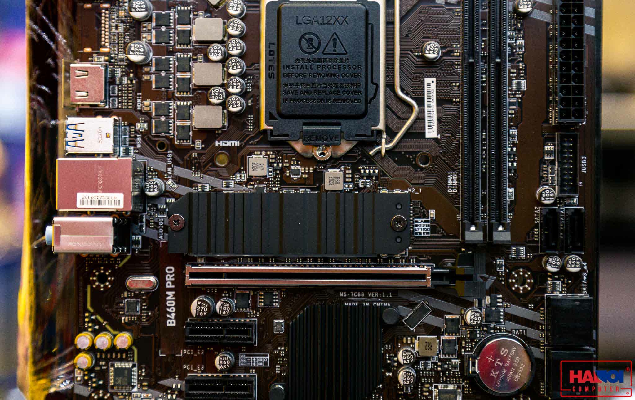 Mainboard MSI B460M PRO (Intel B460, Socket 1200, m-ATX, 2 khe RAM DDR4)