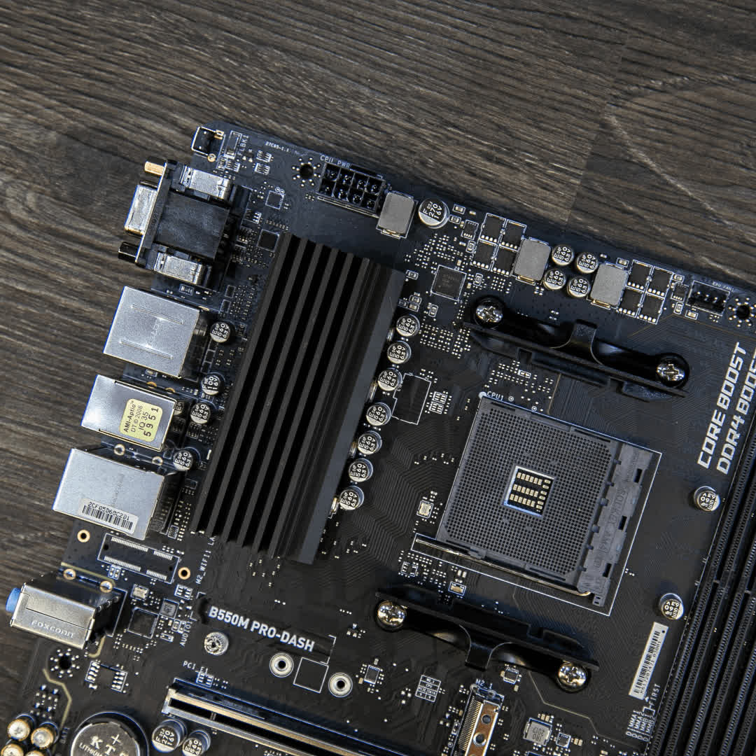 Mainboard MSI B550M PRO-DASH (AMD B550, Socket AM4, m-ATX, 4 khe RAM DRR4)