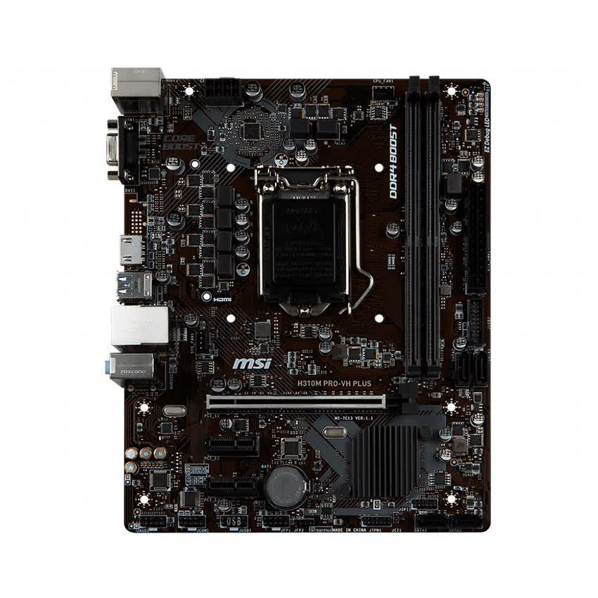 Mainboard MSI H310M PRO - VH Plus (AMD H310, Socket AM4, m-ATX, 2 khe RAM DDR4)