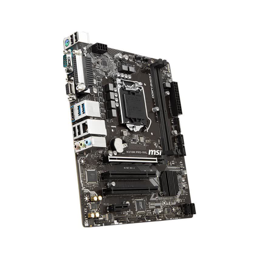 Mainboard MSI H310M PRO - VHL (Intel H310, Socket 1151, m-ATX, 2 khe RAM DDR4)