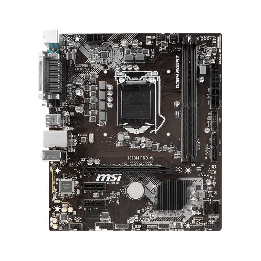 Mainboard MSI H310M PRO - VL (Intel H310, Socket 1151, m-ATX, 2 khe RAM DDR4)