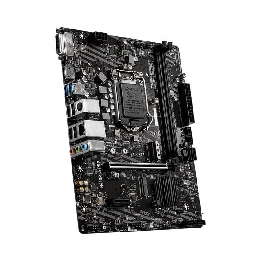 Mainboard MSI H410M-A PRO (Intel H410, Socket 1200, m-ATX, 2 khe RAM DDR4)