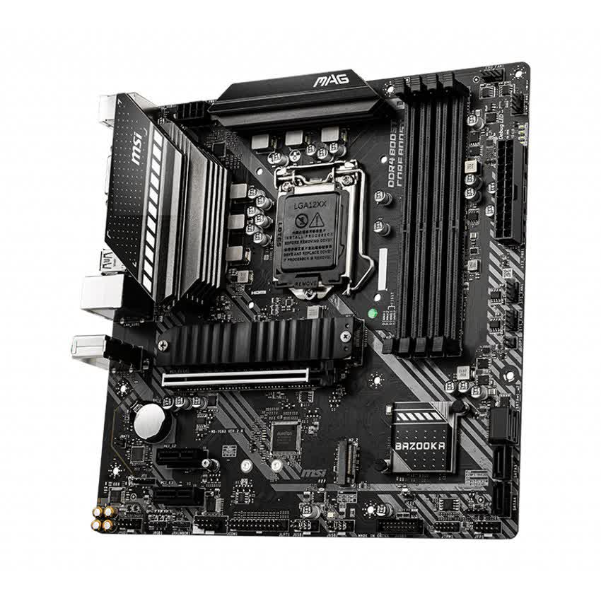 Mainboard MSI MAG B460M BAZOOKA (Intel B460, Socket 1200, m-ATX, 4 khe RAM DDR4)