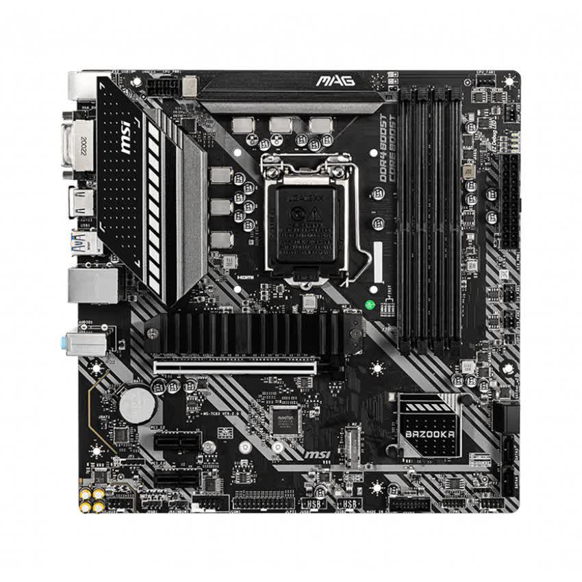 Mainboard MSI MAG B460M BAZOOKA (Intel B460, Socket 1200, m-ATX, 4 khe RAM DDR4)