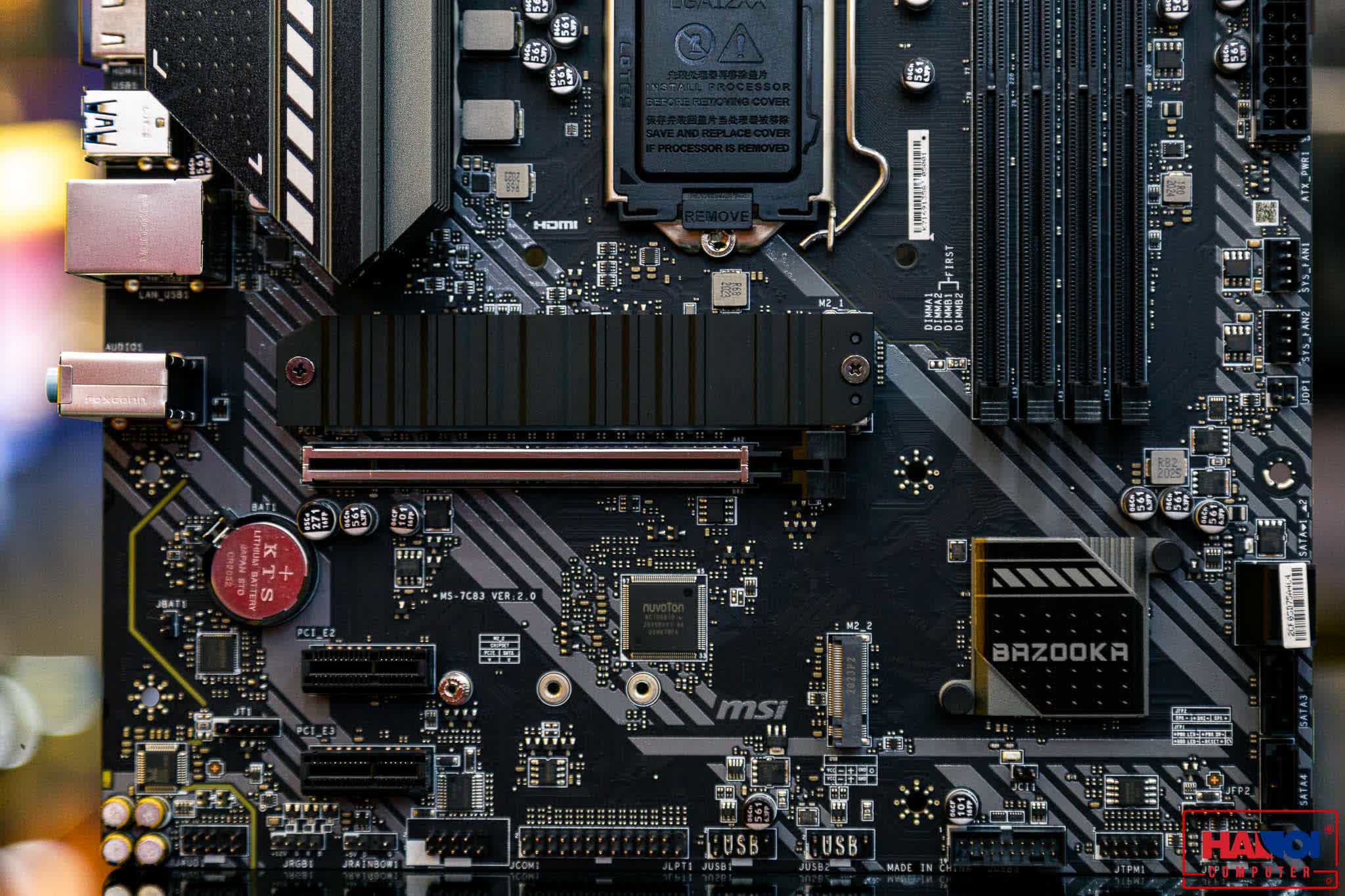 Mainboard MSI MAG B460M BAZOOKA (Intel B460, Socket 1200, m-ATX, 4 khe RAM DDR4)