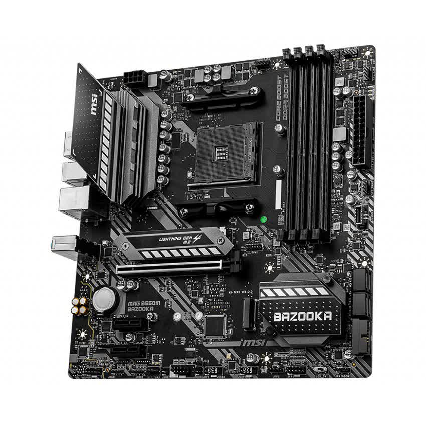 Mainboard MSI MAG B550M BAZOOKA (AMD B550 Socket AM4 m-ATX 4 khe RAM DDR4)