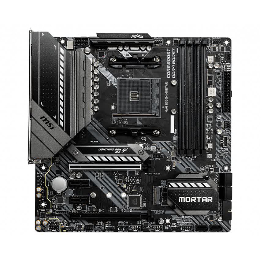 Mainboard MSI MAG B550M MORTAR (AMD B550, Socket AM4, m-ATX, 4 khe RAM DDR4)