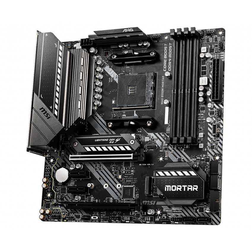 Mainboard MSI MAG B550M MORTAR (AMD B550, Socket AM4, m-ATX, 4 khe RAM DDR4)