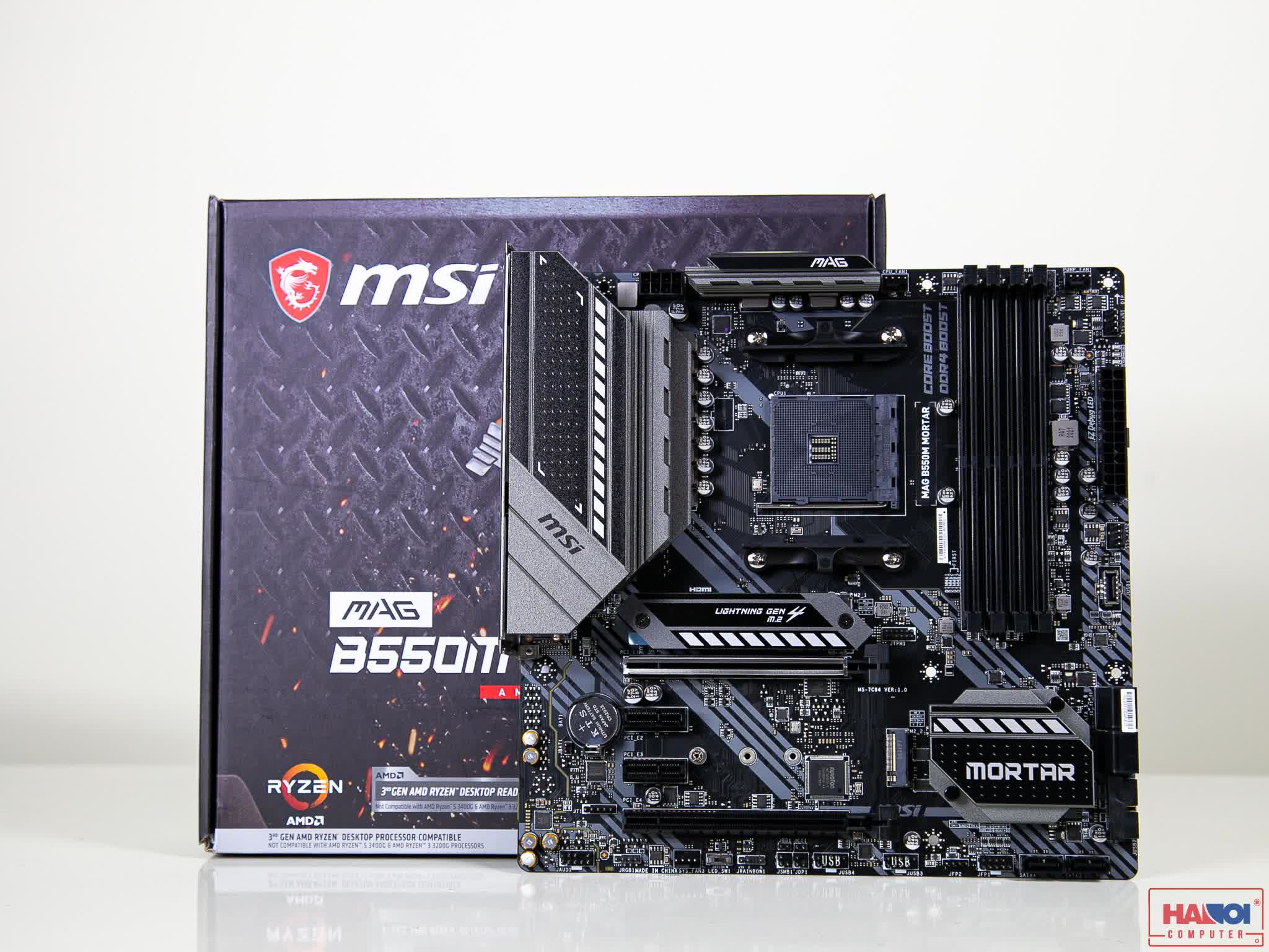 Mainboard MSI MAG B550M MORTAR (AMD B550, Socket AM4, m-ATX, 4 khe RAM DDR4)
