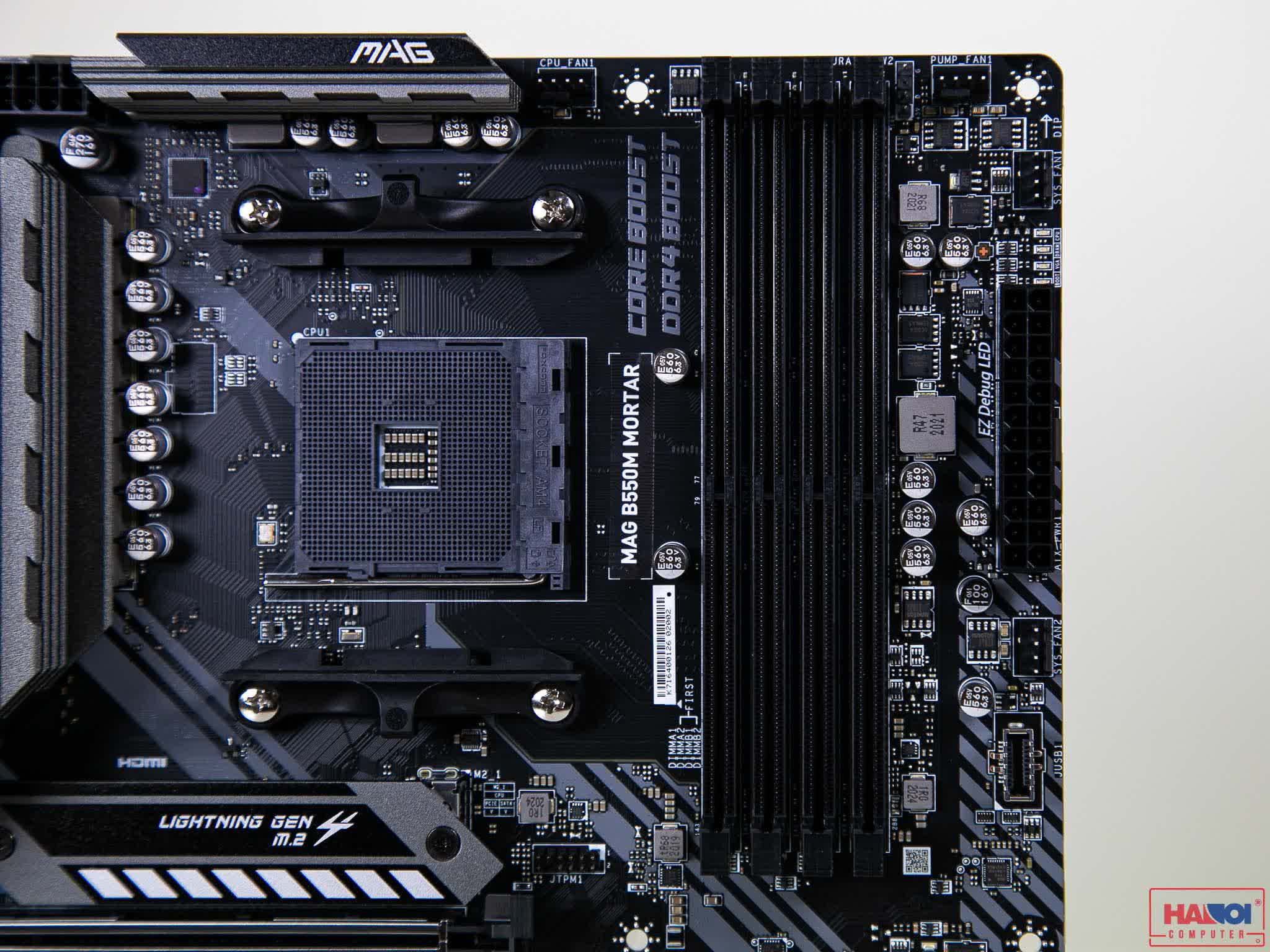 Mainboard MSI MAG B550M MORTAR (AMD B550, Socket AM4, m-ATX, 4 khe RAM DDR4)