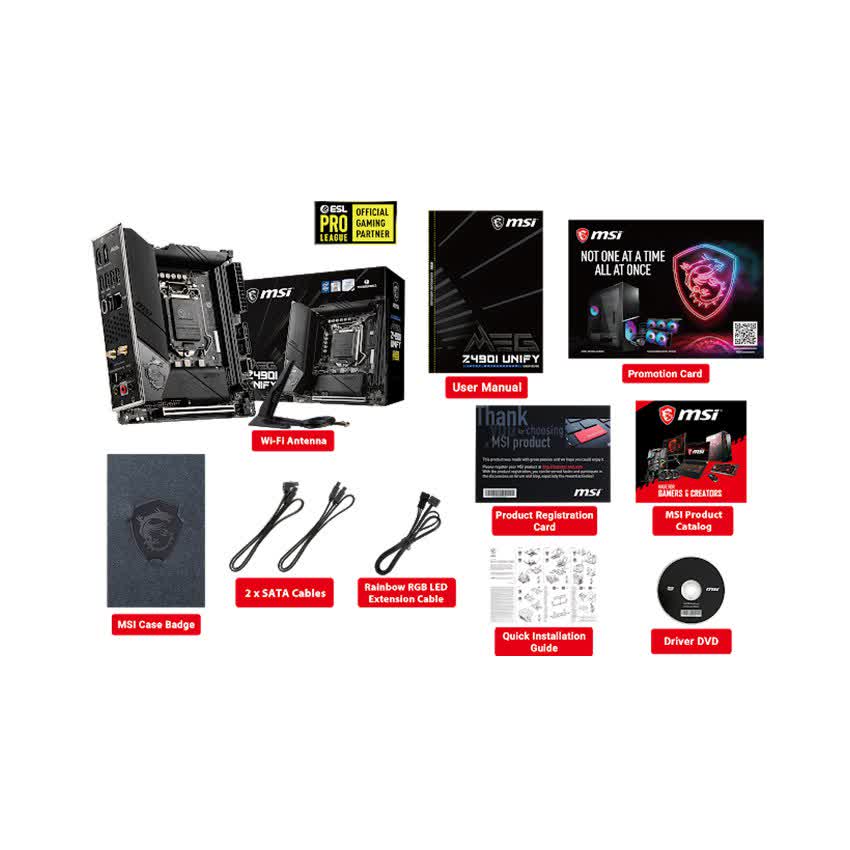 Mainboard MSI MEG Z490i UNIFY (Intel Z490, Socket 1200, mini ITX, 2 khe RAM DDR4)