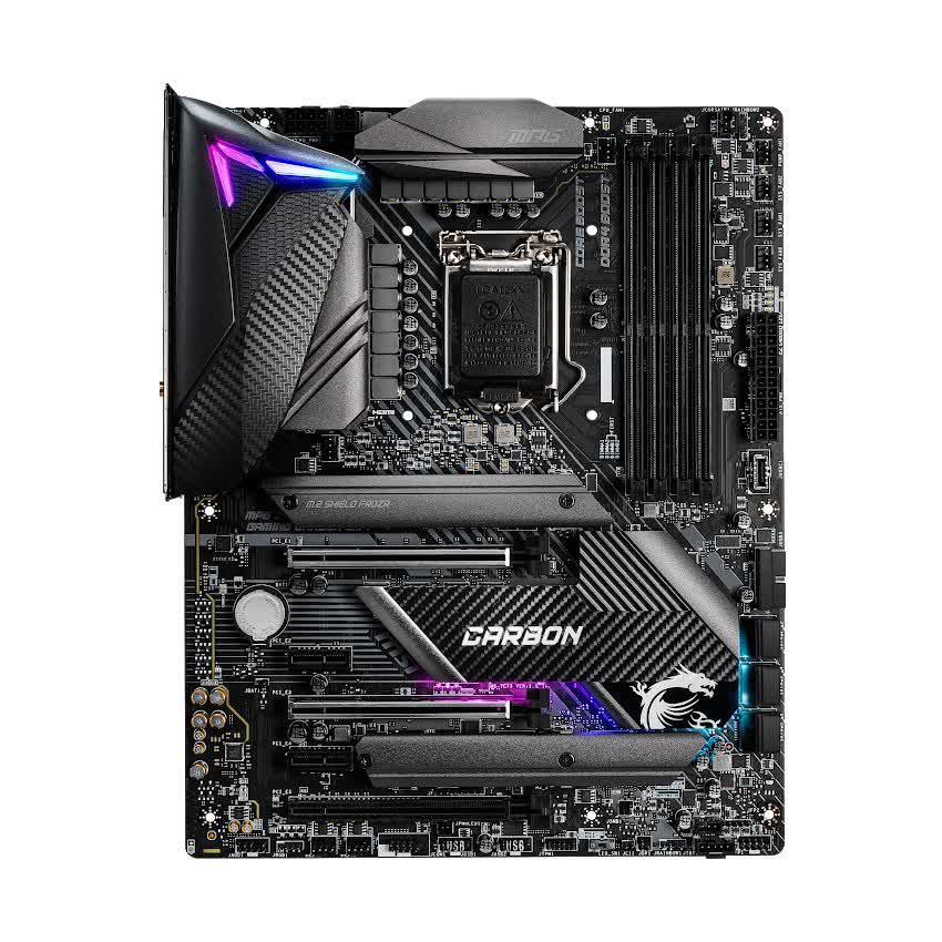 Mainboard MSI MPG Z490 GAMING CARBON WIFI (Intel Z490, Socket 1200, ATX, 4 khe RAM DDR4)