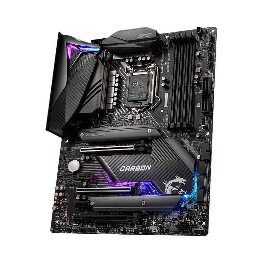 Mainboard MSI MPG Z490 GAMING CARBON WIFI (Intel Z490, Socket 1200, ATX, 4 khe RAM DDR4)