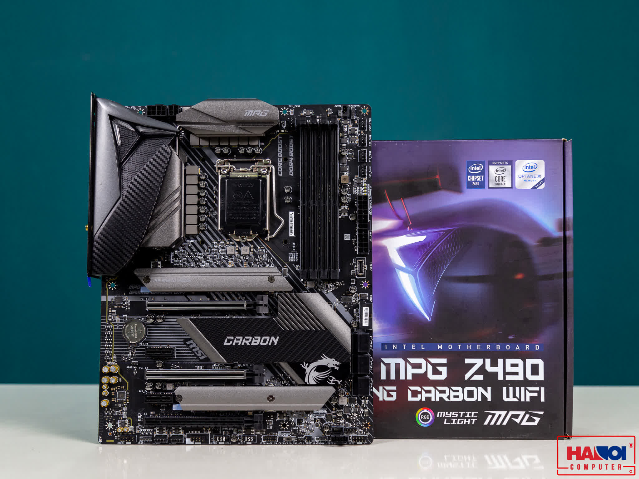 Mainboard MSI MPG Z490 GAMING CARBON WIFI (Intel Z490, Socket 1200, ATX, 4 khe RAM DDR4)