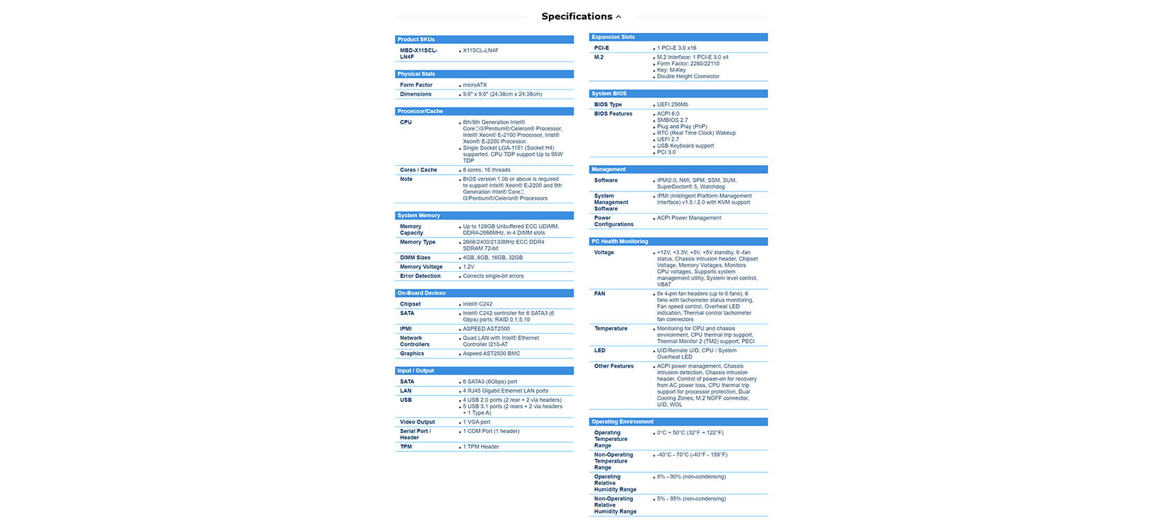 Mainboard Supermicro MBD-X11SCL-LN4F-O