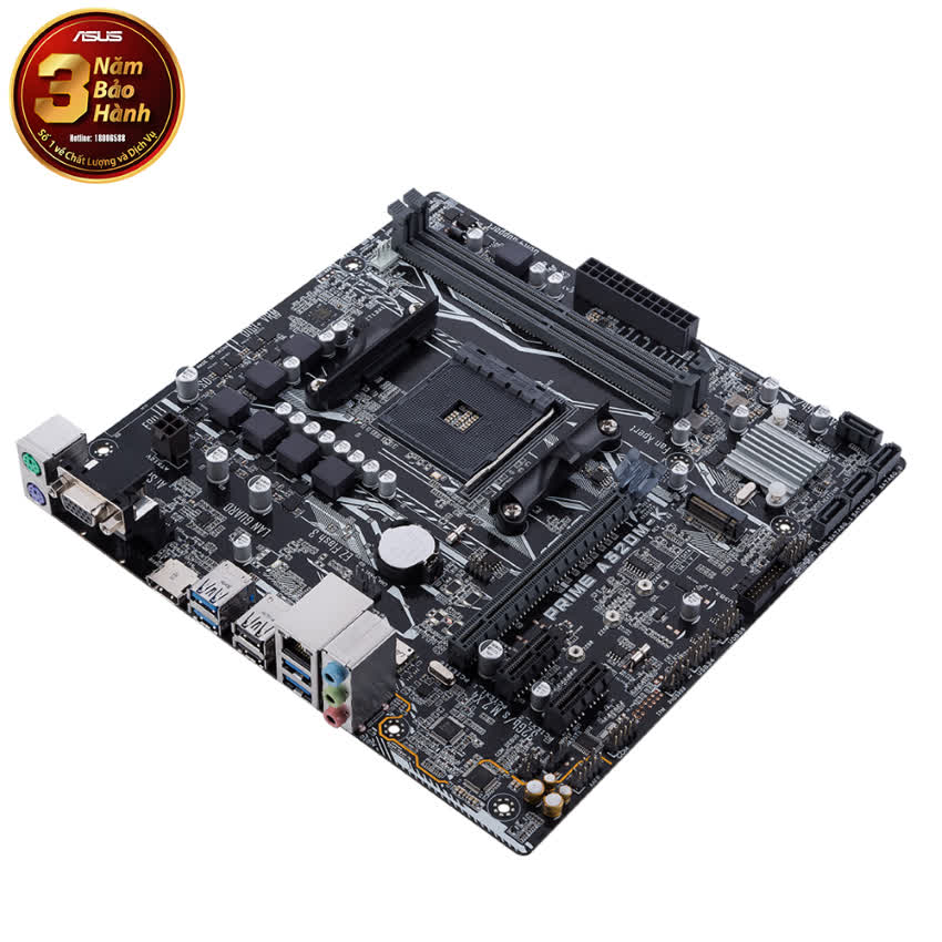 Mainboard ASUS PRIME A320M-K (AMD A320, Socket AM4, ATX, 2 khe RAM DDR4)