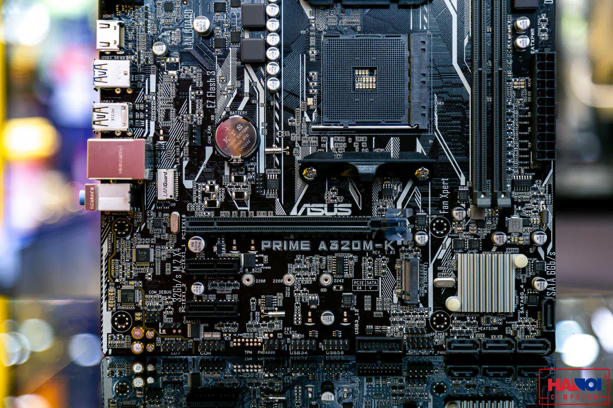 Mainboard ASUS PRIME A320M-K (AMD A320, Socket AM4, ATX, 2 khe RAM DDR4)