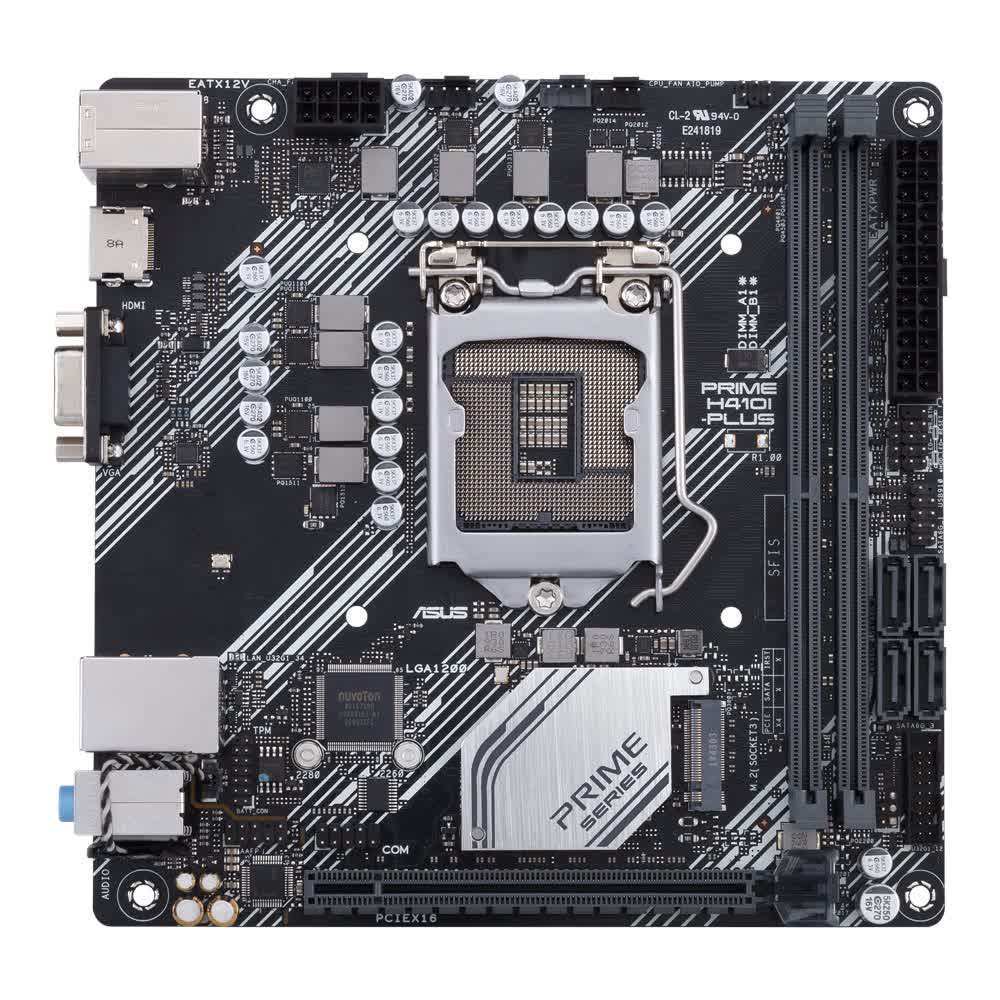 Mainboard ASUS PRIME H410I-PLUS (Intel H410, Socket 1200, Mini-ITX, 2 khe Ram DDR4)