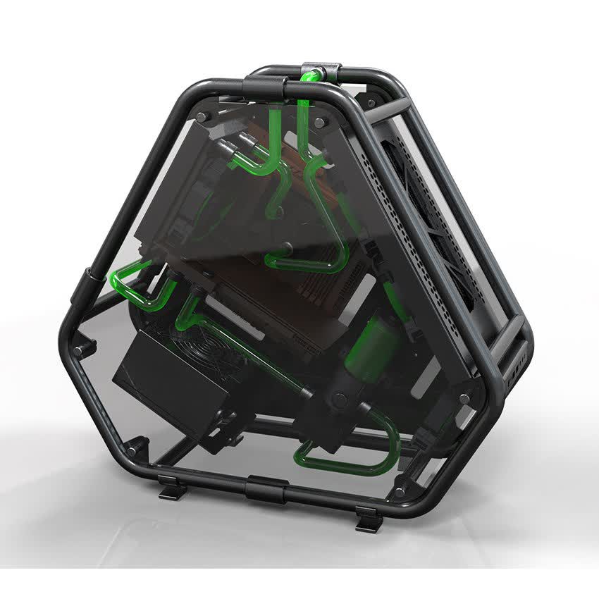 Case ID Cooling Stream 2 - Frame Tubing Aluminium Premium M-ATX