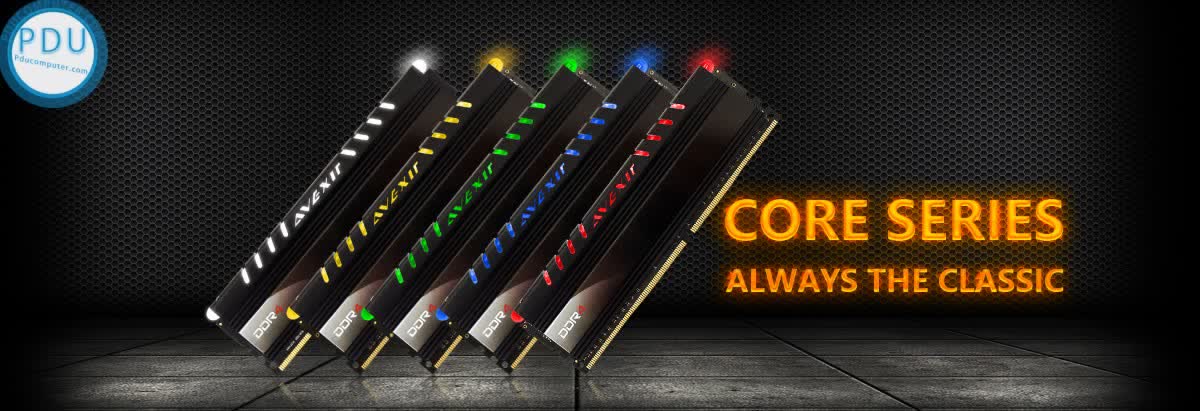 Kit DDRam 4 AVEXIR 32GB/2400 (4*8GB) 4COB - Core (Tản nhiệt -Led xanh)