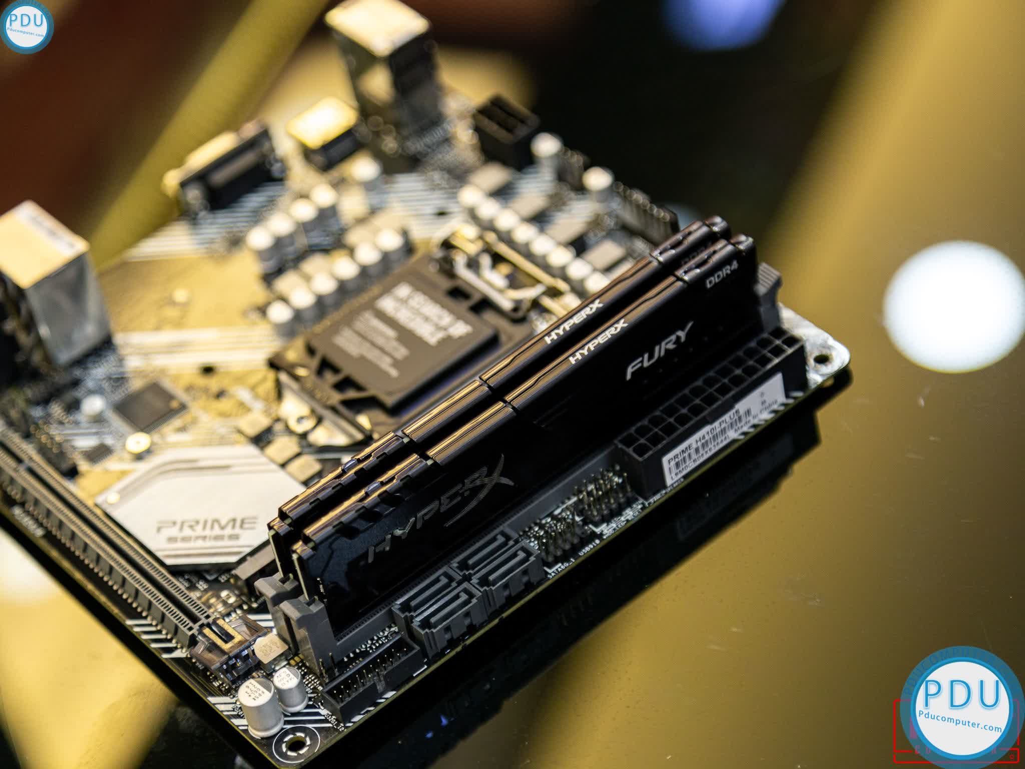 Kit RAM 4 Kingston HyperX Fury Black 16GB bus 2666MHz (2*8GB) - HX426C16FB3K2/16