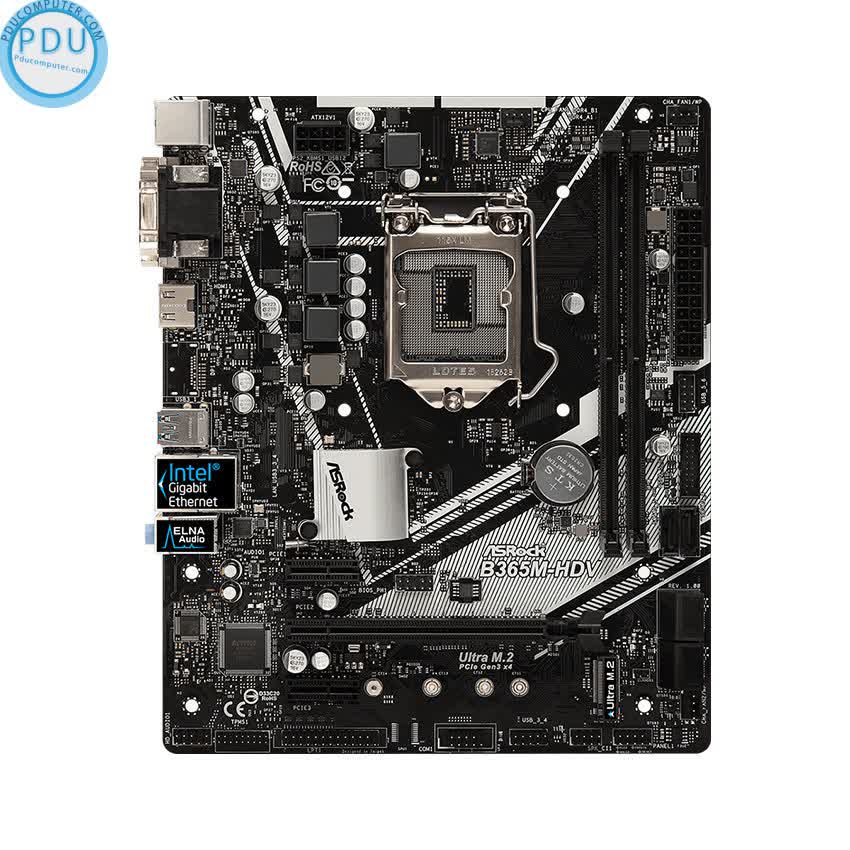 Mainboard ASROCK B365M-HDV (Intel B365, Socket 1151, m-ATX, 2 khe RAM DDR4)