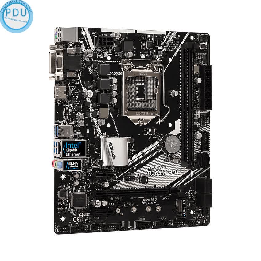 Mainboard ASROCK B365M-HDV (Intel B365, Socket 1151, m-ATX, 2 khe RAM DDR4)