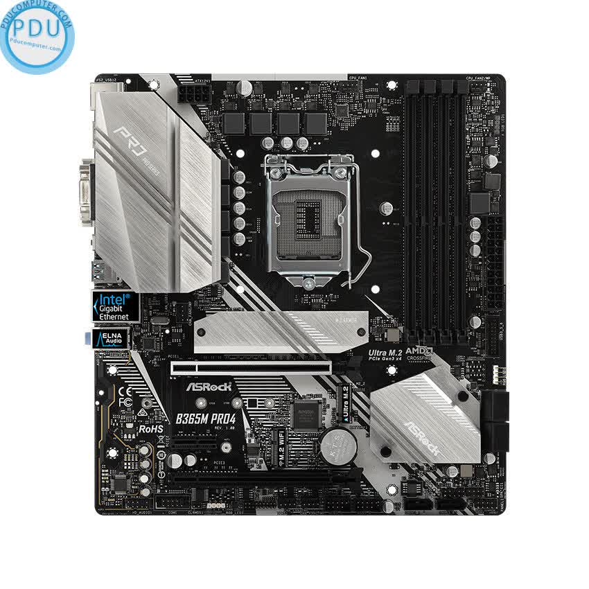 Mainboard ASROCK B365M - Pro4 (Intel B365, Socket 1151, m-ATX, 4 khe RAM DDR4)