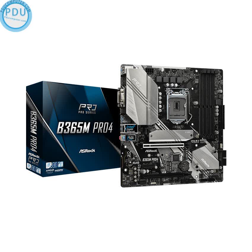 Mainboard ASROCK B365M - Pro4 (Intel B365, Socket 1151, m-ATX, 4 khe RAM DDR4)