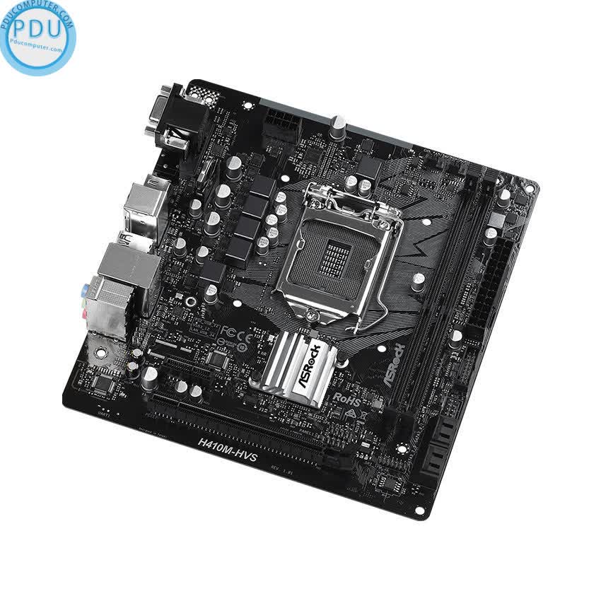 Mainboard ASROCK H410M-HVS (Intel H410, Socket 1200, m-ATX, 2 khe Ram DDR4)
