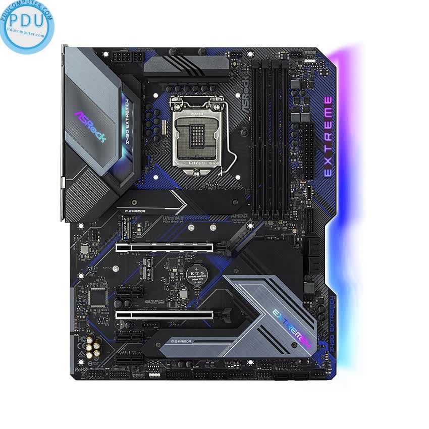 Mainboard ASROCK Z490 EXTREME 4 (Intel Z490, Socket 1200, ATX, 4 khe Ram DDR4)