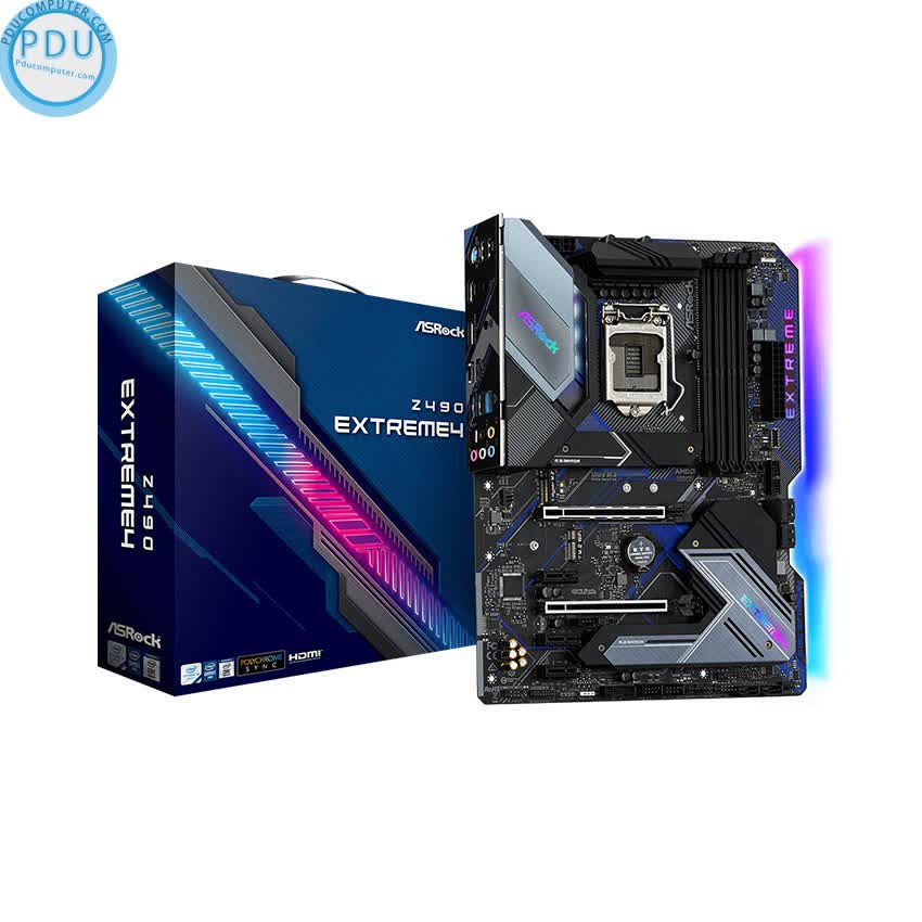 Mainboard ASROCK Z490 EXTREME 4 (Intel Z490, Socket 1200, ATX, 4 khe Ram DDR4)
