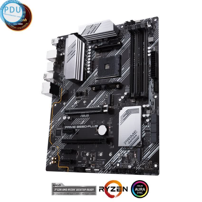 Mainboard ASUS PRIME B550-PLUS (AMD B550, Socket AM4, ATX, 4 khe RAM DRR4)
