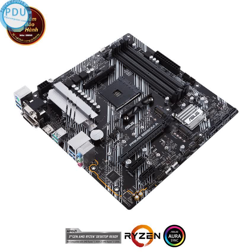 Mainboard ASUS PRIME B550M-A (WI-FI) (AMD B550, Socket AM4,m- ATX, 4 khe RAM DRR4)