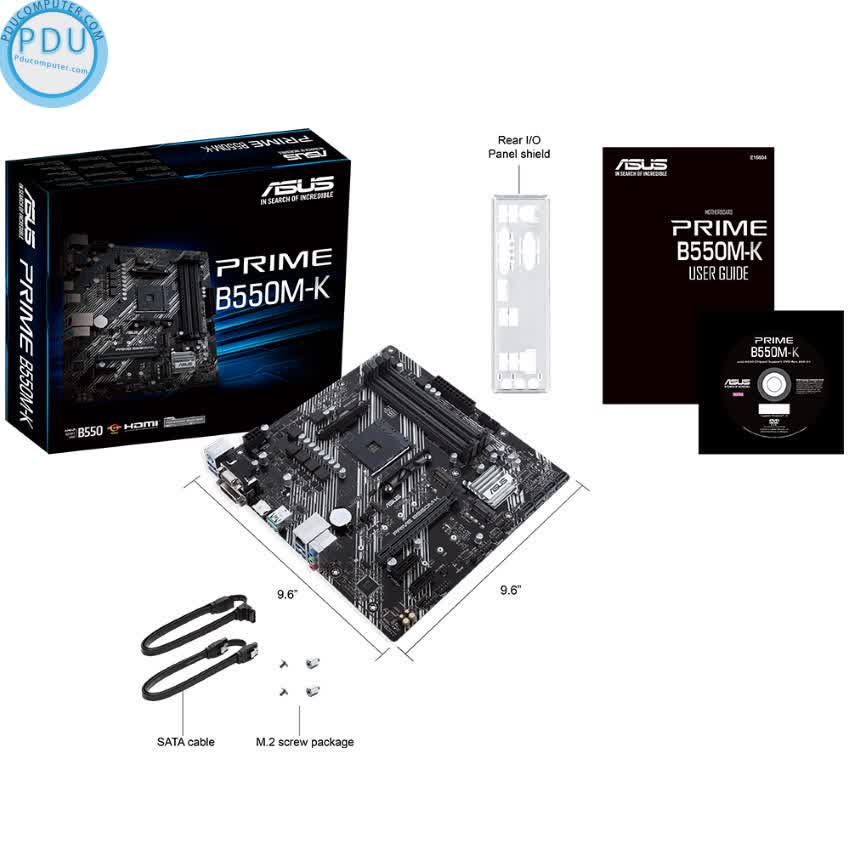 Mainboard ASUS PRIME B550M-K (AMD B550, Socket AM4,m- ATX, 4 khe RAM DRR4)
