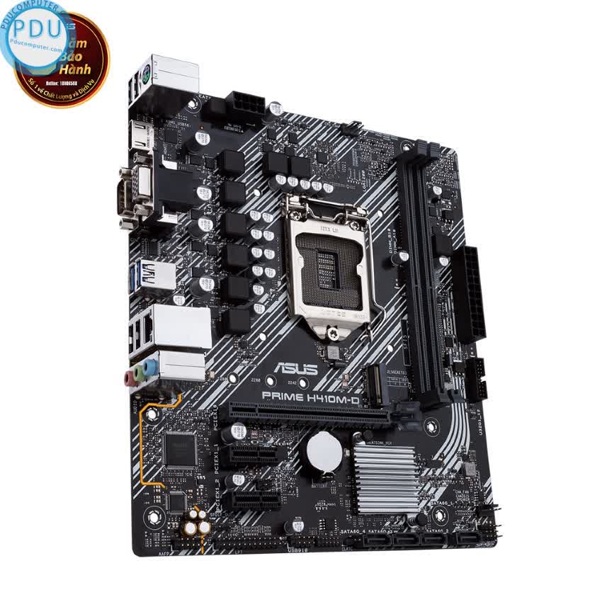 Mainboard ASUS PRIME H410M-D (Intel H410, Socket 1200, m-ATX, 2 khe Ram DDR4)