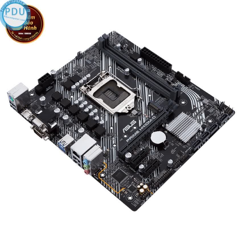 Mainboard ASUS PRIME H410M-D (Intel H410, Socket 1200, m-ATX, 2 khe Ram DDR4)