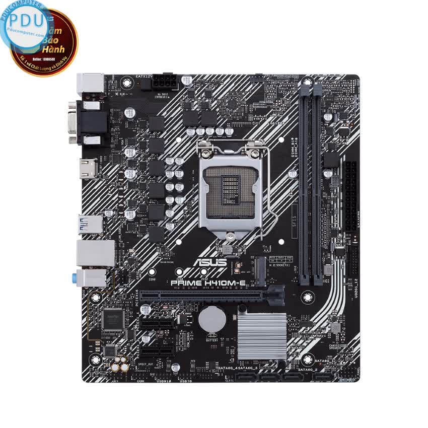 Mainboard ASUS PRIME H410M-E (Intel H410, Socket 1200, m-ATX, 2 khe Ram DDR4)