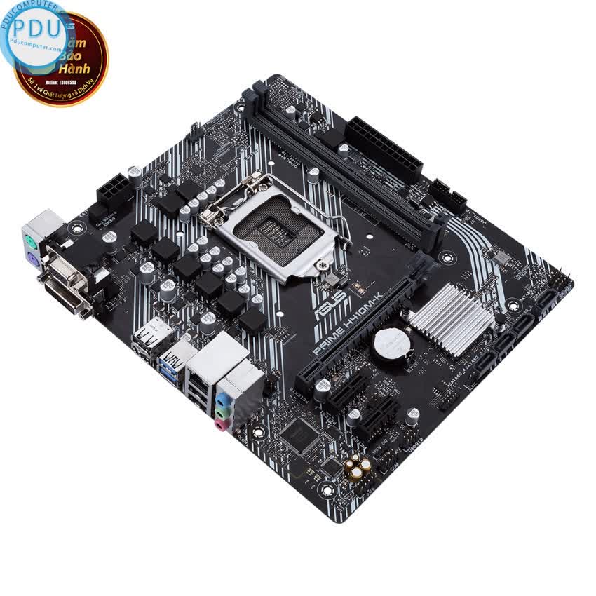 Mainboard ASUS PRIME H410M-K (Intel H410, Socket 1200, m-ATX, 2 khe Ram DDR4)