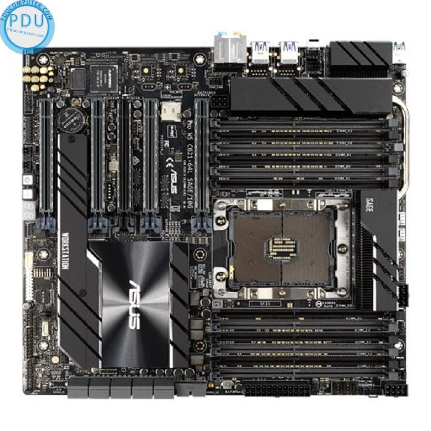 Mainboard ASUS Pro WS C621-64L SAGE/10G (Intel C621, Socket 3647, CEB, 12 khe RAM DDR4)