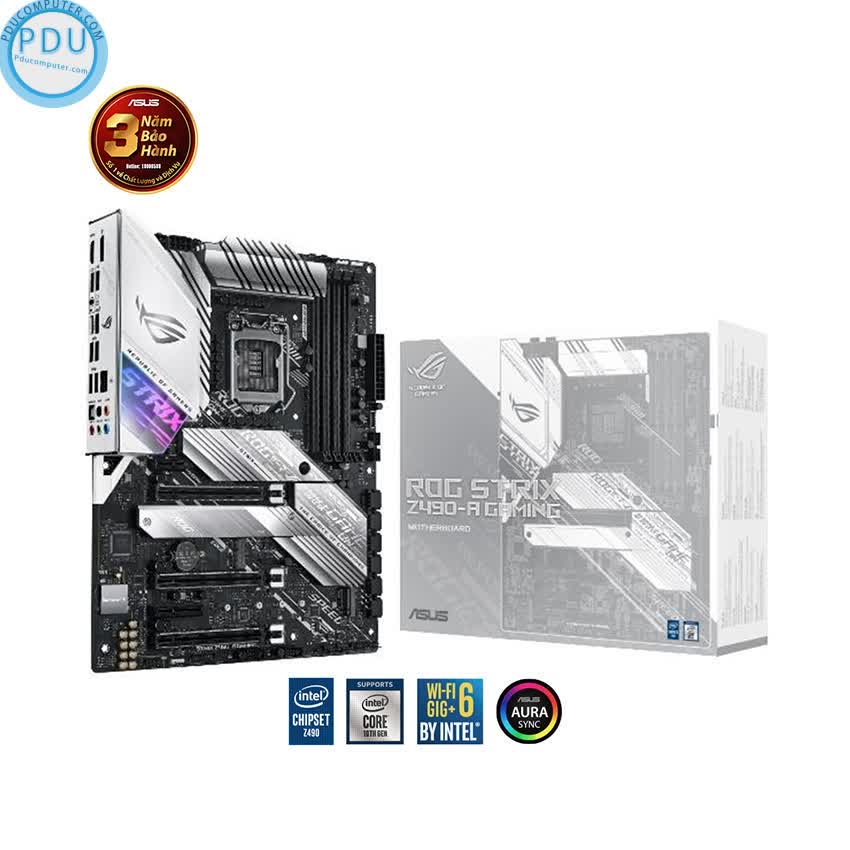 Mainboard ASUS ROG STRIX Z490-A GAMING (Intel Z490, Socket 1200, ATX, 4 khe RAM DDR4)