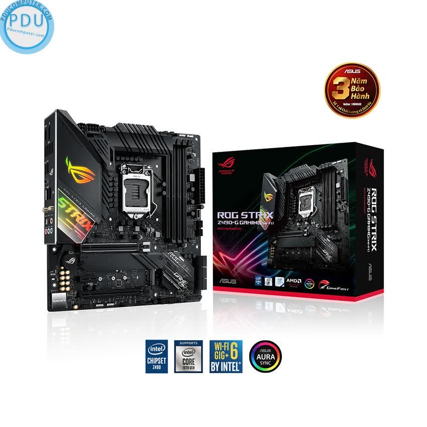 Mainboard ASUS ROG STRIX Z490-G (WI-FI) GAMING (Intel Z490, Socket 1200, m-ATX, 4 khe RAM DDR4)